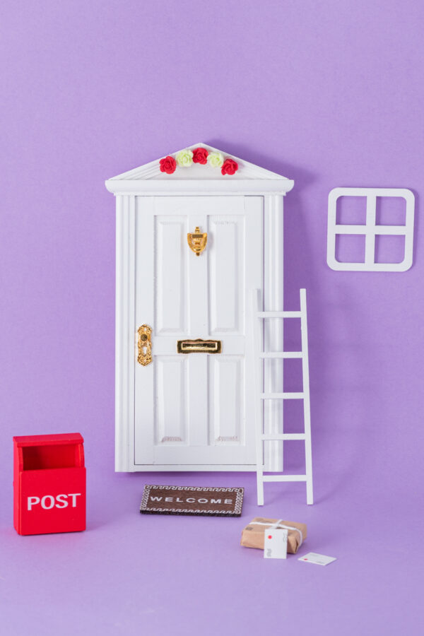 White Miniature Fairy Door
