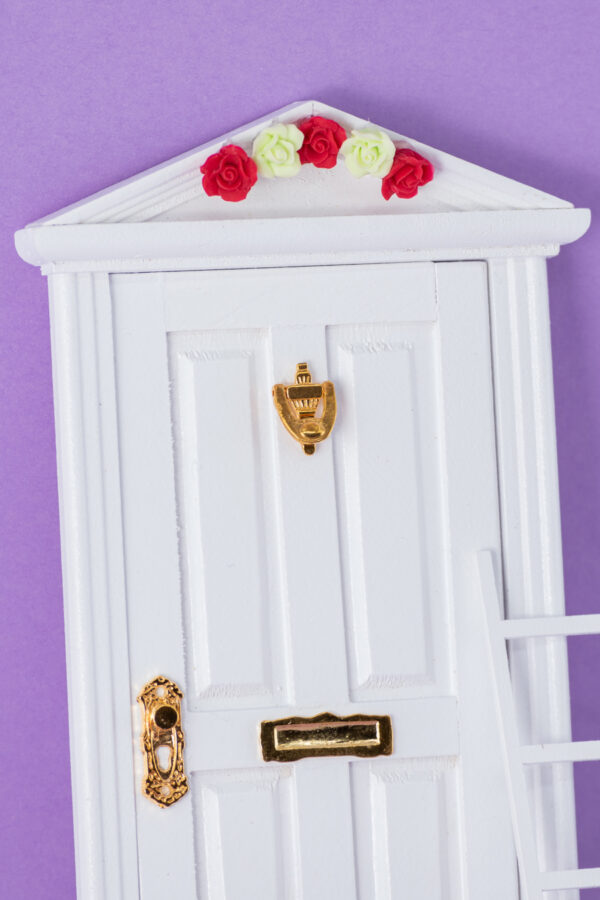 White Miniature Fairy Door - Image 2
