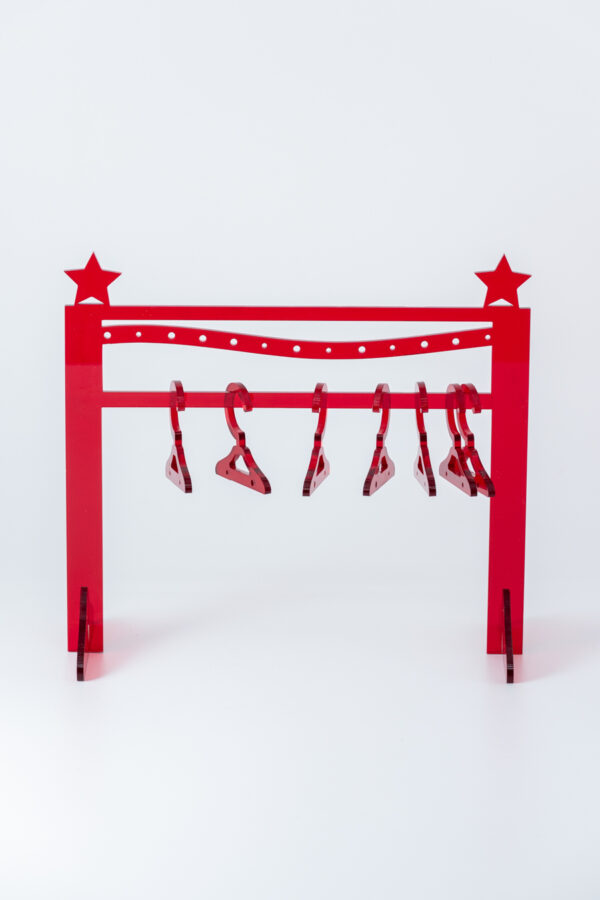 Earring Jewellery Mini Wardrobe Hanger Star Design