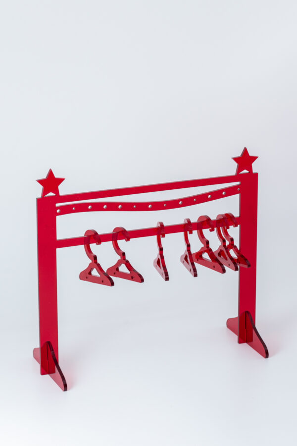 Earring Jewellery Mini Wardrobe Hanger Star Design - Image 4