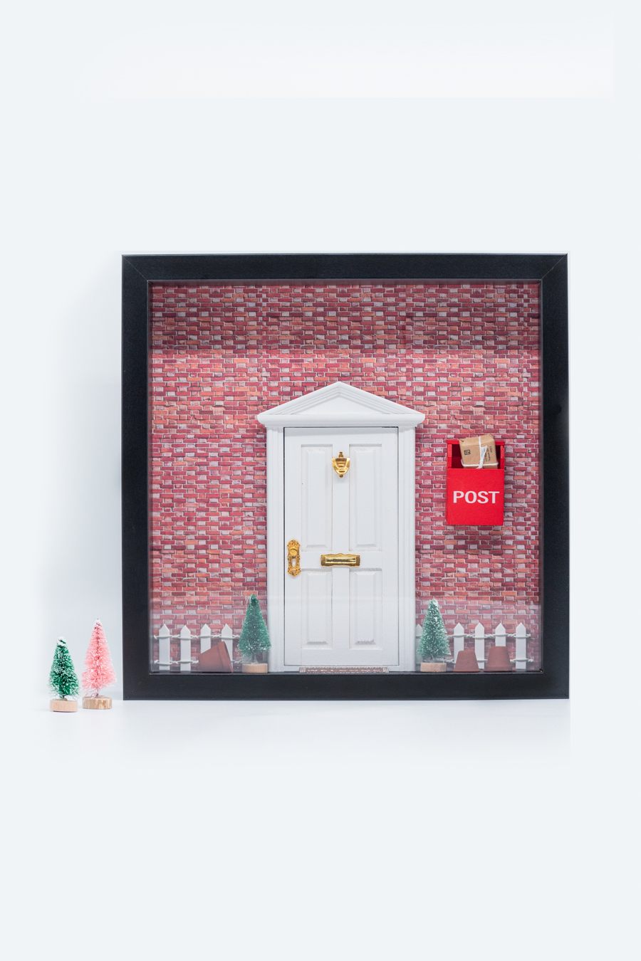 Miniature Christmas Door Frame 1/12 / Κάδρο Χριστουγεννιάτικη πόρτα 1/12