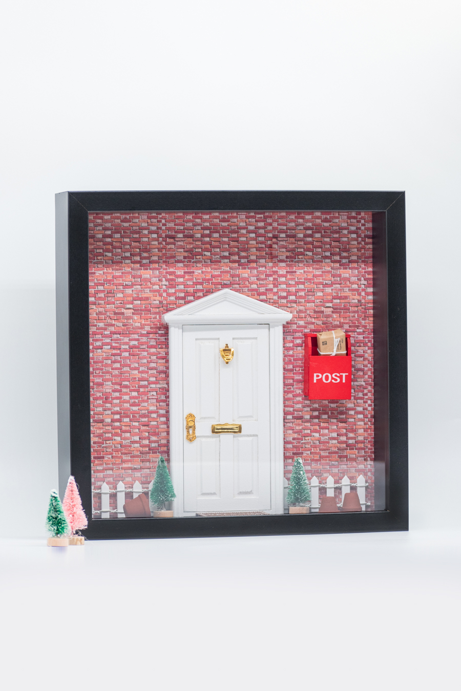 Miniature Christmas Door Frame 1/12 / Κάδρο Χριστουγεννιάτικη πόρτα 1/12 - Image 2