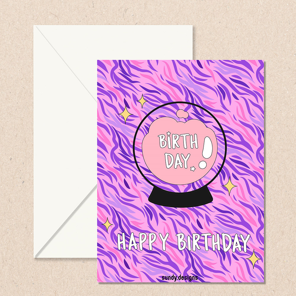 Birth Ball Wish Card