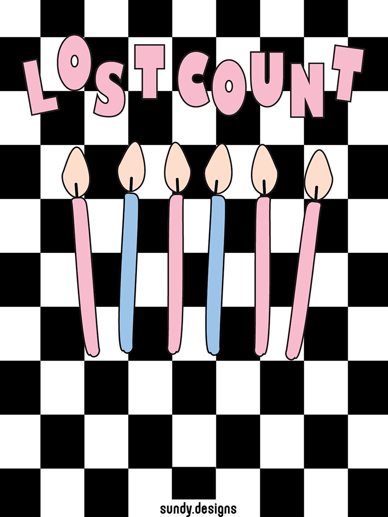 Lost Count Candles Wish Card - Image 2