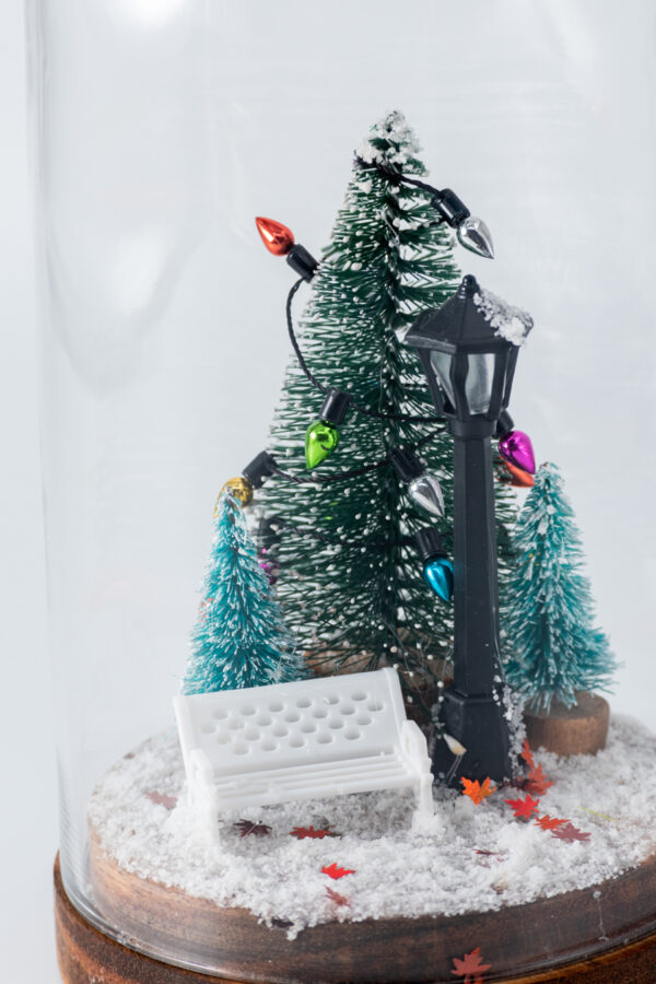 Glass Dome  miniature Christmas Spirit - Γυάλινος Θόλος Χριστουγεννιάτικο Πνεύμα - Image 2
