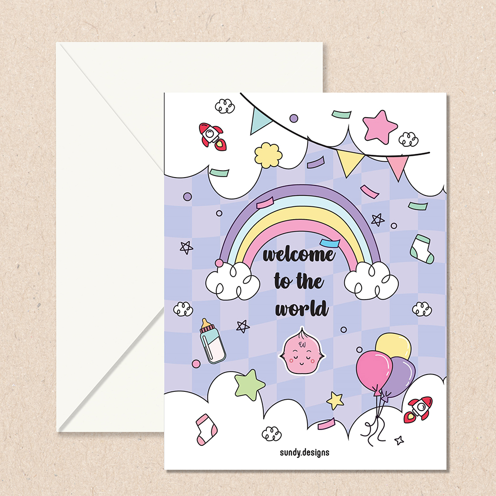 Welcome to the World - Baby Wish Card